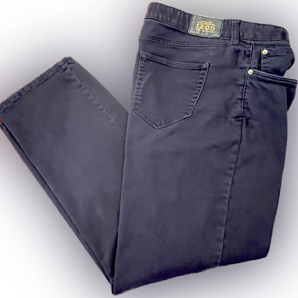 Izod Other - IZOD Regular Fit Men's Navy Jeans Slacks Dress Pants 40x31/32 soft stretchy